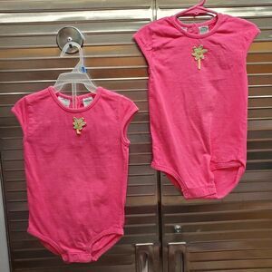 Twins! Circo Pink One Piece Bodysuits